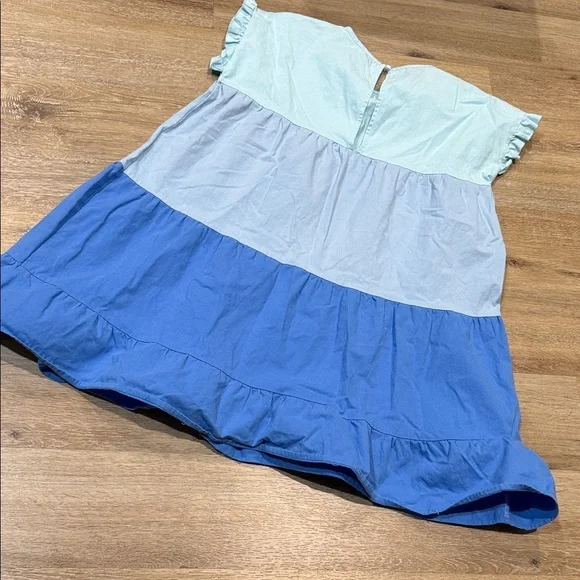 Simply Southern Size M Blue Color  Block Dress - Picture 6 of 9